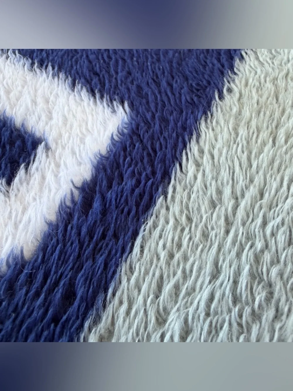 VTG San Marcos Dallas Cowboys Plush Lap Stadium Blanket Blue Silver 32x64 GUC